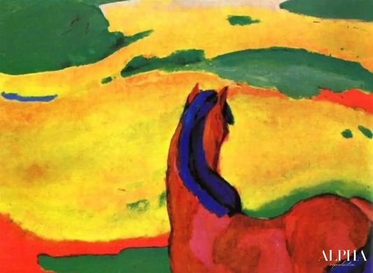 Cheval dans un paysage - Franz Marc - Reproductions de tableaux et peintures haut de gamme