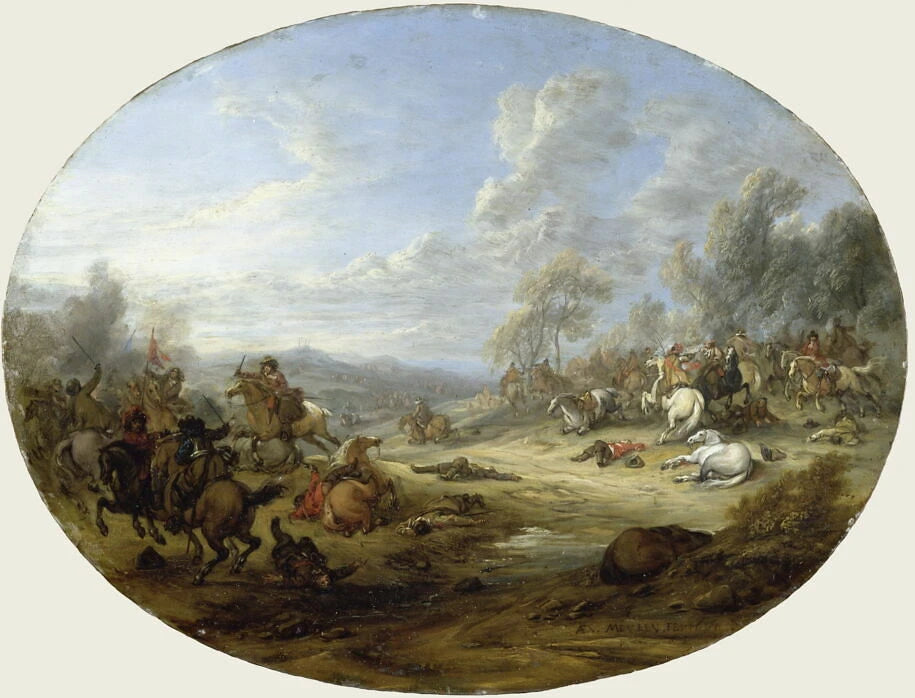Choc de cavalerie - Adam Frans Van der Meulen
