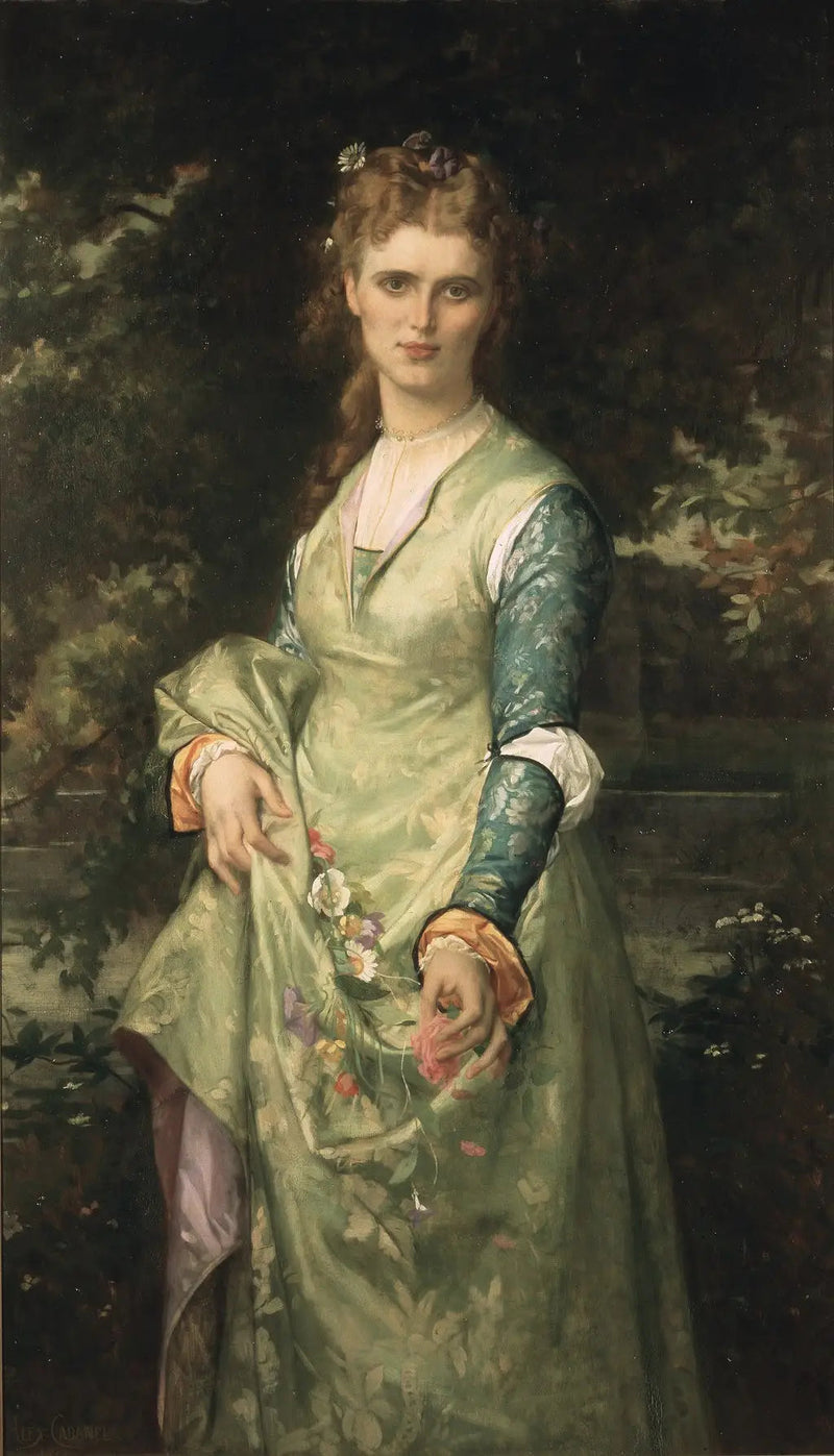 Кристина Нильссон, 1843-1921, оперная певица, как Офелия - Александре Кабанель