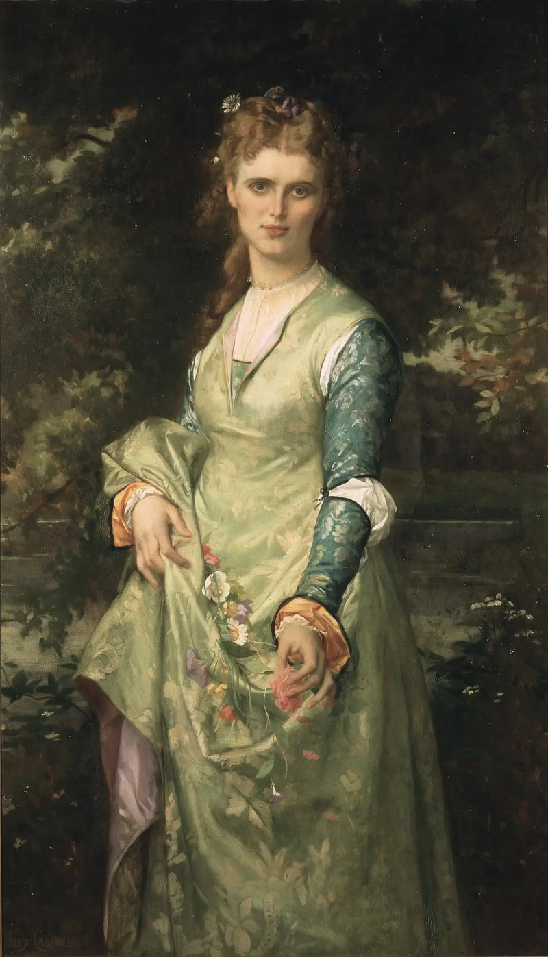 Кристина Нильссон, 1843-1921, оперная певица, как Офелия - Александре Кабанель