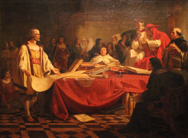 Кристофер Колумб перед советом Саламанки - Эмануэль Лойтце