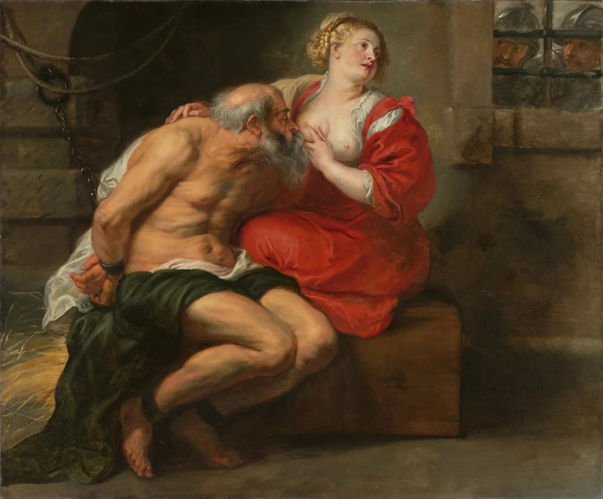 Cimon et Pero (La Charité romaine) - Peter Paul Rubens image 1 reproduction artisanale de tableau