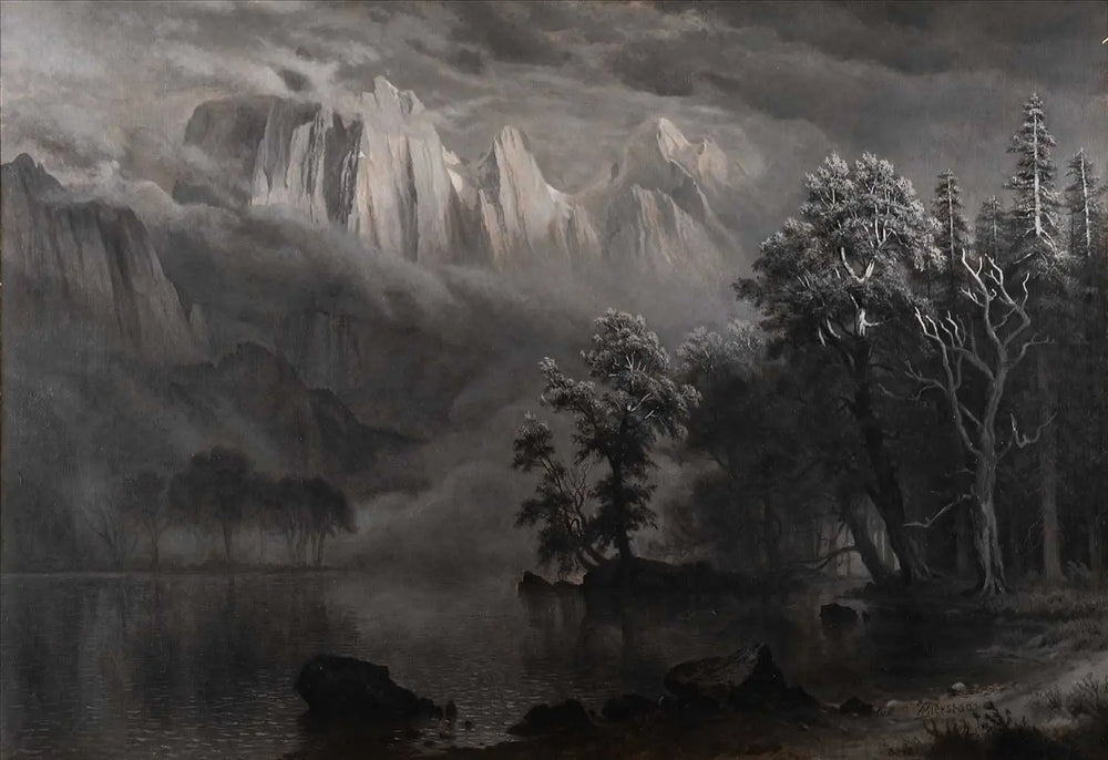 Clair de lune à Yosemite - Albert Bierstadt - Alpha Reproduction