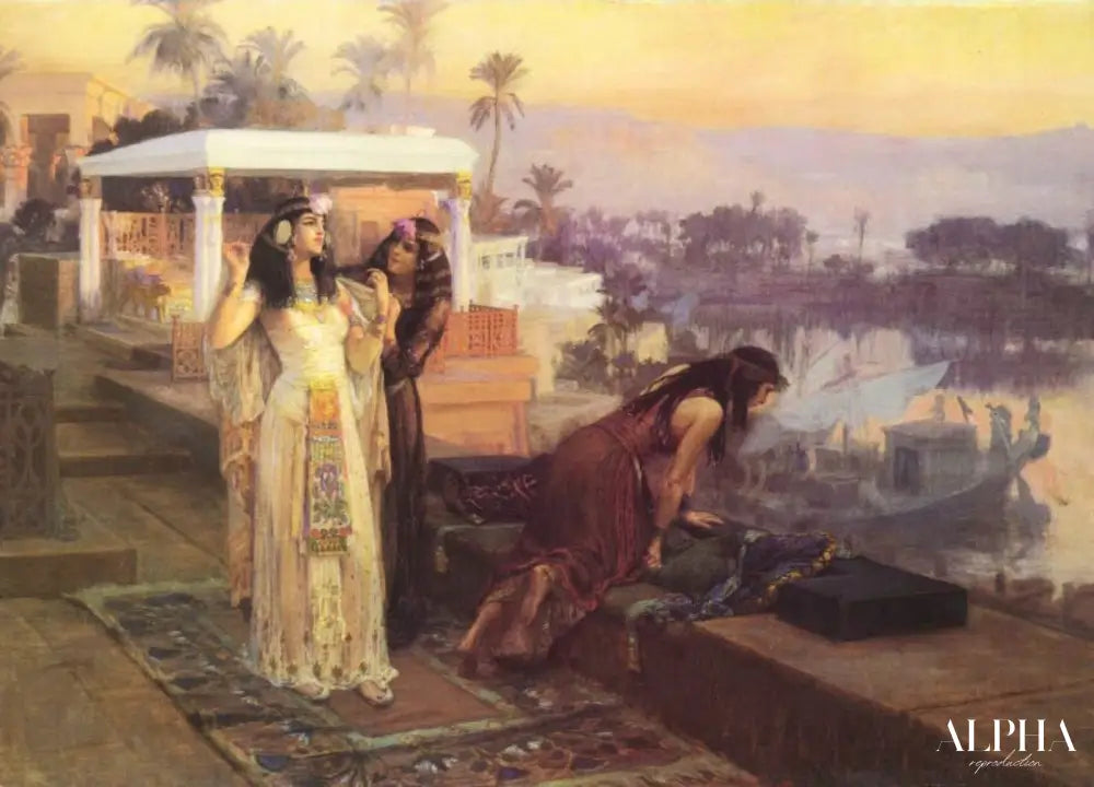 Cléopâtre sur les terrasses de Philae - Frederick Arthur Bridgman - Reproductions de tableaux et peintures haut de gamme