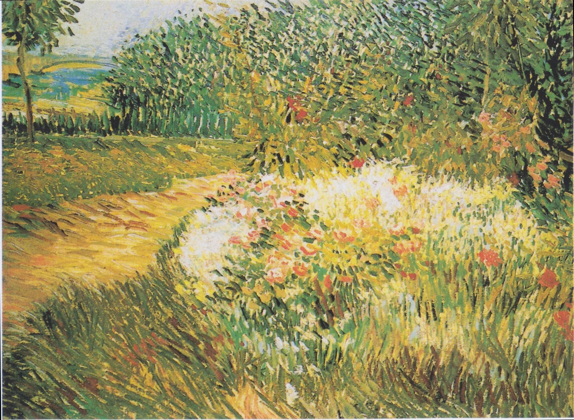 Coin du parc Voyer d'Argenson à Asnières - Vincent van Gogh image 1 tableau peint à l’huile sur toile