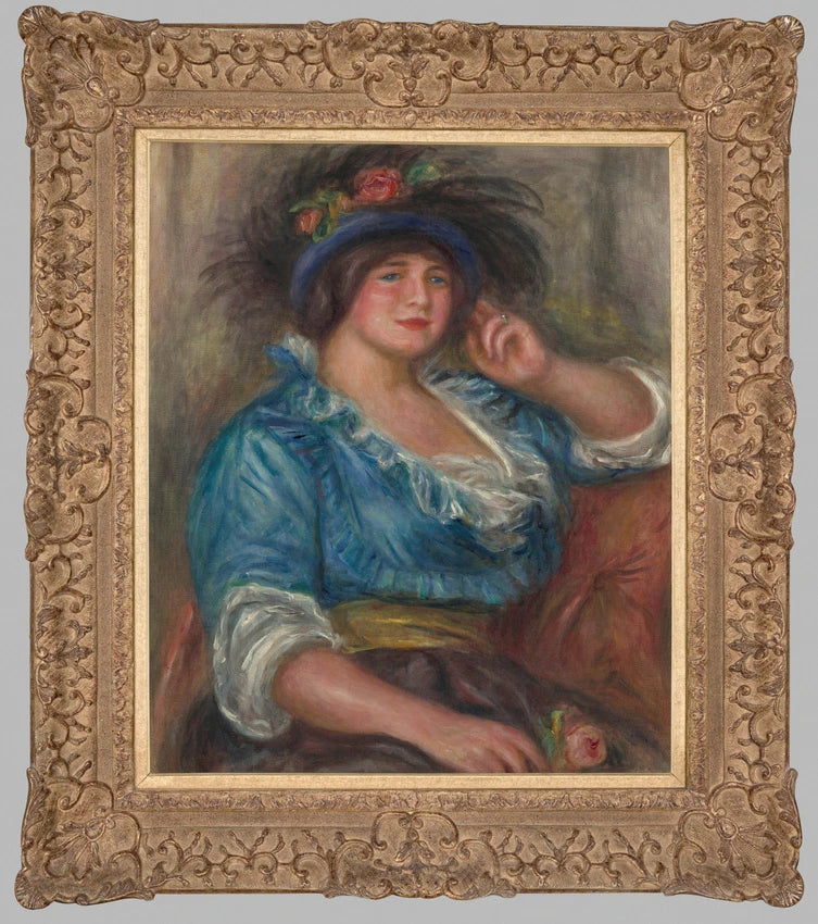 Colonna Romano, Jeune femme à la rose, de Pierre-Auguste Renoir, vers 1913, musée d’Orsay RF 2796 – reproduction peinture à l’huile sur toile
