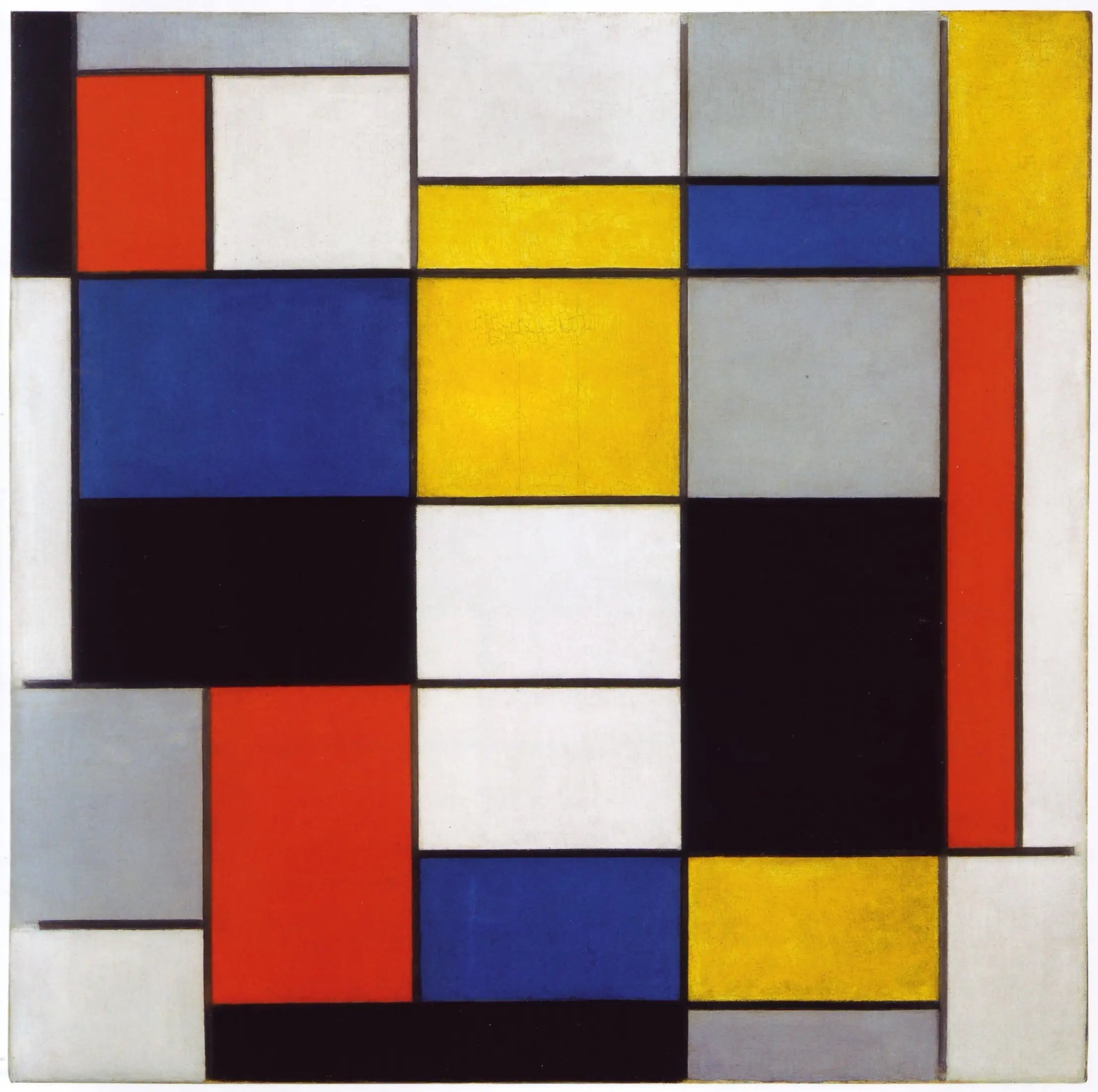 Reproduction du tableau « Composition A - Piet Mondrian » par Alpha Reproduction en peinture à l’huile