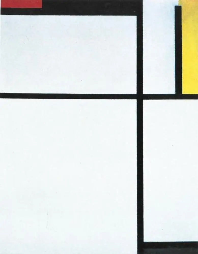 Reproduction du tableau « Composition avec du rouge, du noir, du jaune, du bleu et du gris - Piet Mondrian » par Alpha Reproduction en peinture à l’huile