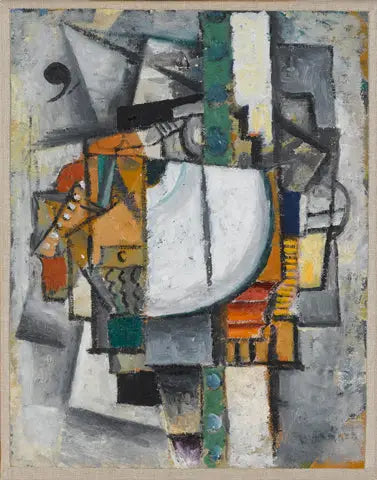 Кубофутуристическая композиция с пианино - Казимир Малевич