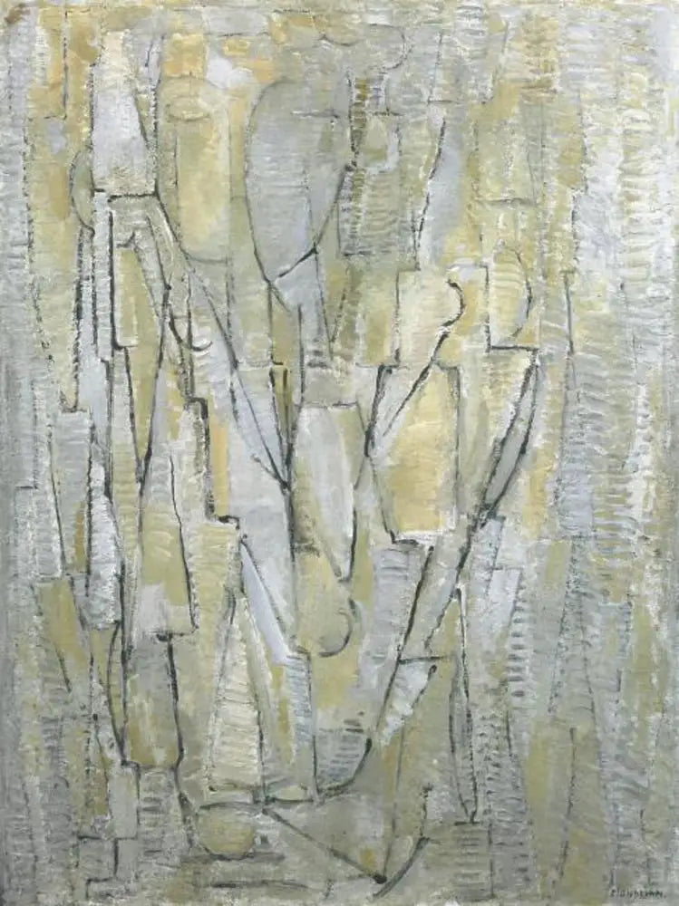 Reproduction du tableau « Composition n°XI (authentique) - Piet Mondrian » par Alpha Reproduction en peinture à l’huile