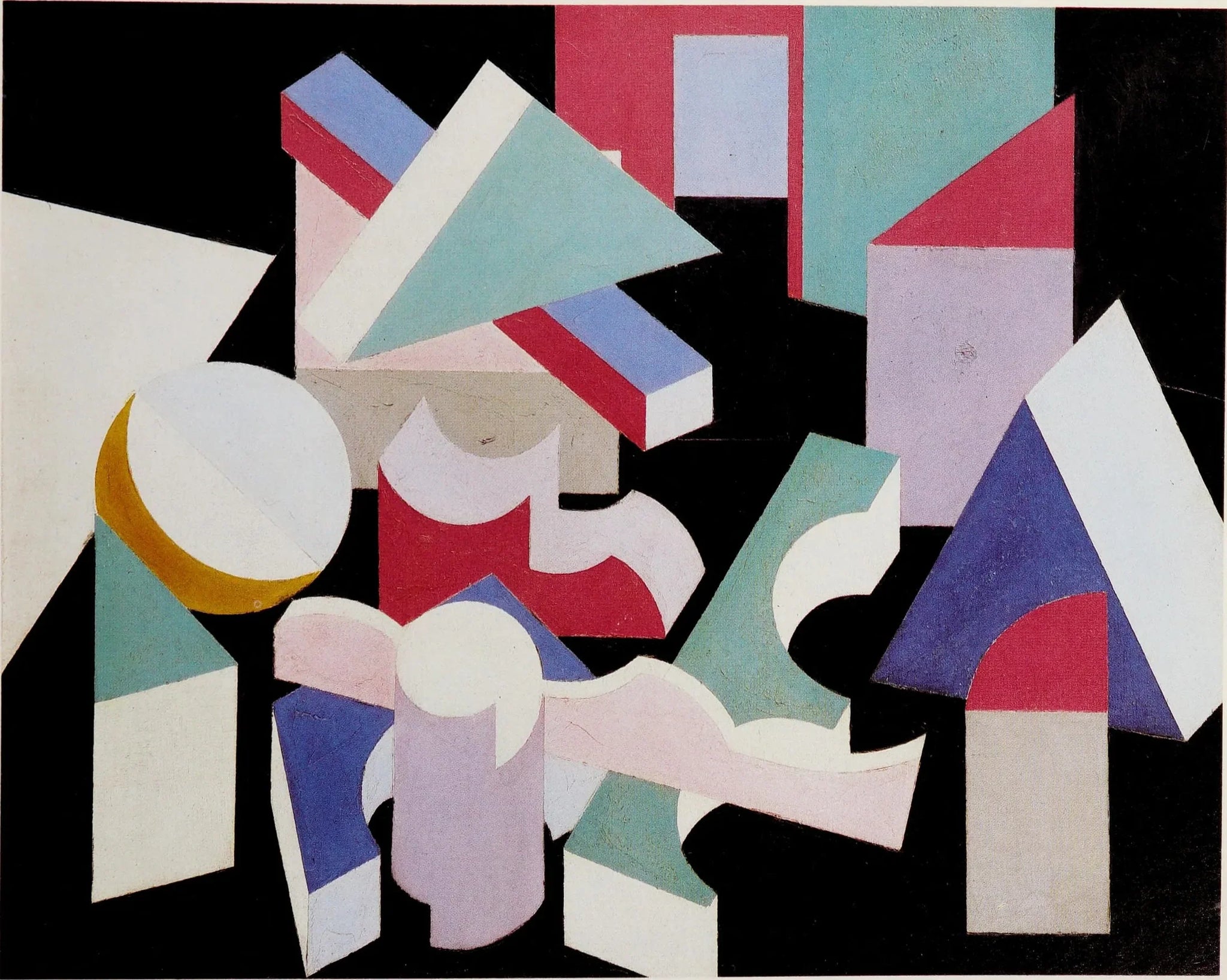 Composition - Patrick Henry Bruce image 1 reproduction de peinture à l’huile