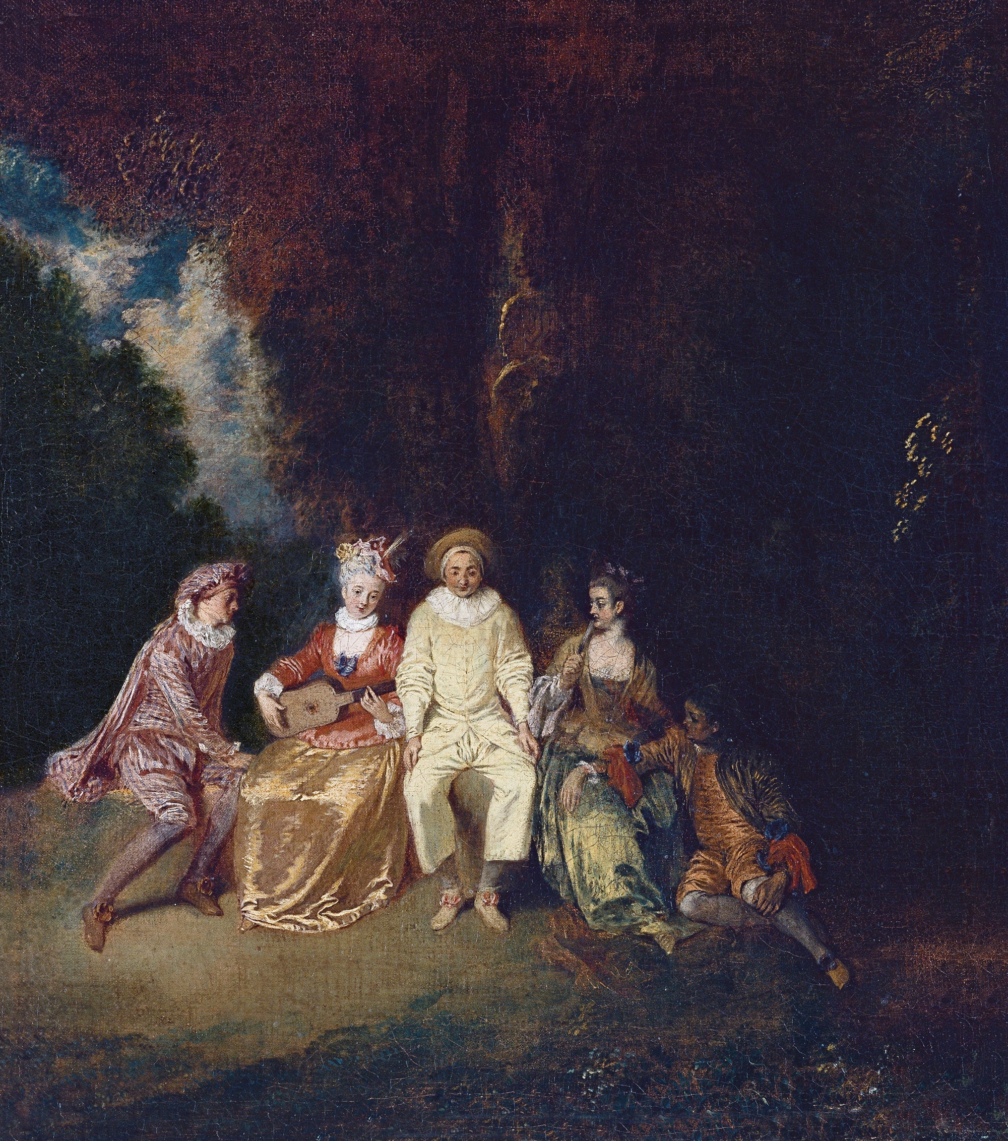 Contenu Pierrot - Antoine Watteau - Alpha Reproduction