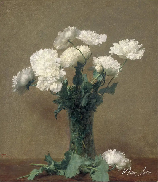 Coquelicots - Henri Fantin-Latour - Reproductions de tableaux et peintures haut de gamme