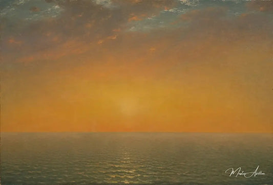 Coucher de soleil sur la mer, 1872 - John Frederick Kensett - Reproductions de tableaux et peintures haut de gamme