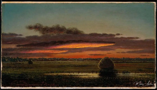 Coucher de soleil sur les marais - Martin Johnson Heade - Reproductions de tableaux et peintures haut de gamme