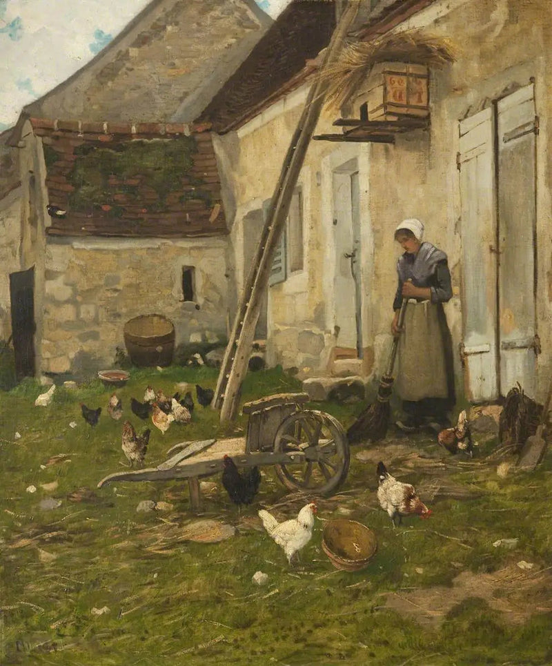 Двор фермы - Жан-Франсуа Милле