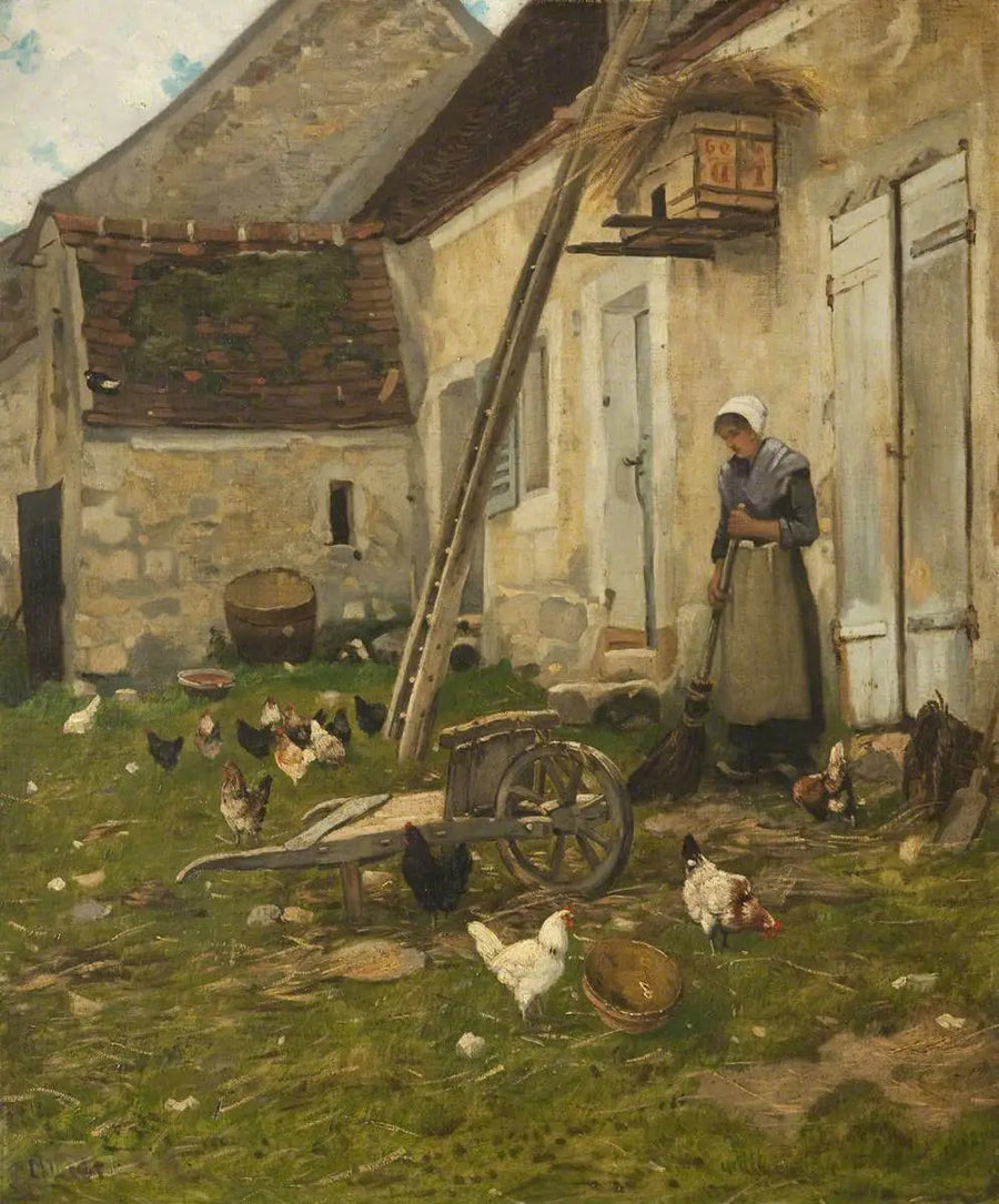 Двор фермы - Жан-Франсуа Милле
