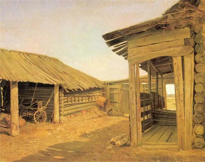Деревенский двор - Иван Чичкин