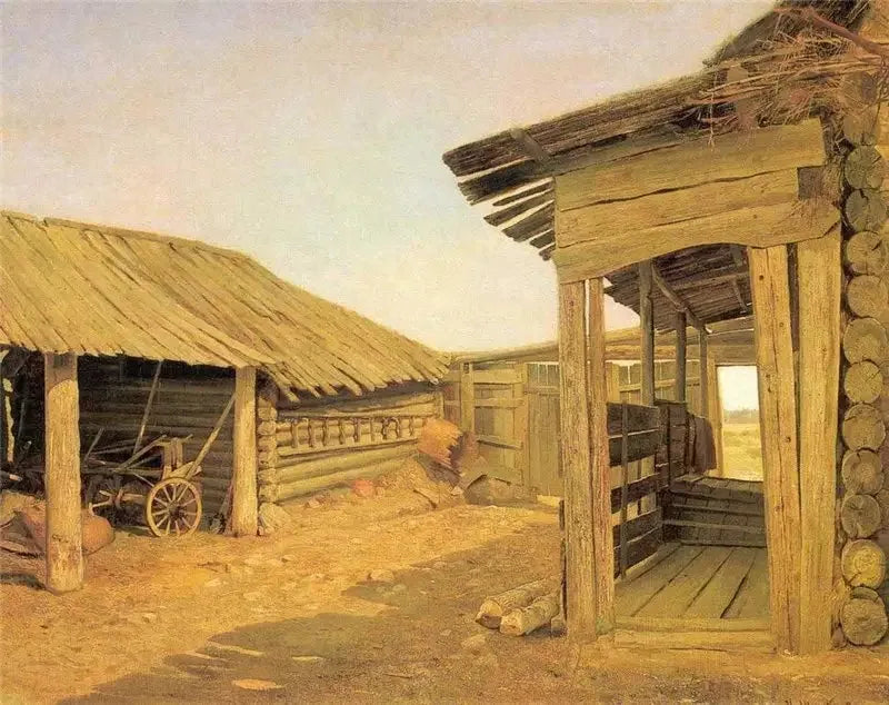Деревенский двор - Иван Чичкин