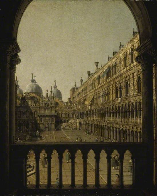 Cour intérieure du Palais des Doges Venise - Canaletto - Alpha Reproduction