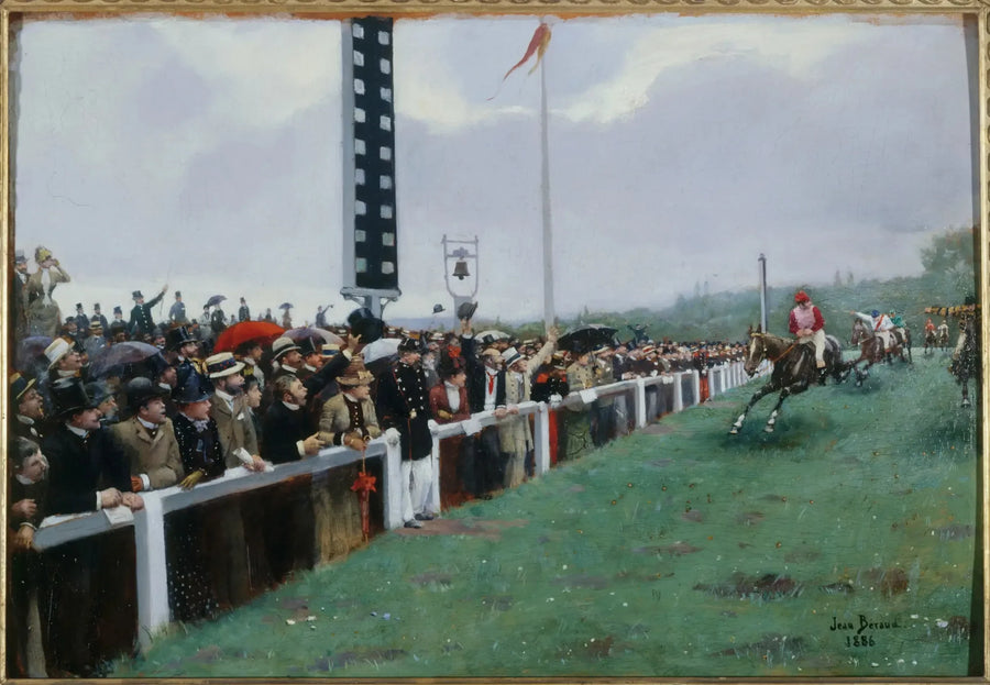 Курс в Лонгшам; прибытие к финишной черте - Жан Беро