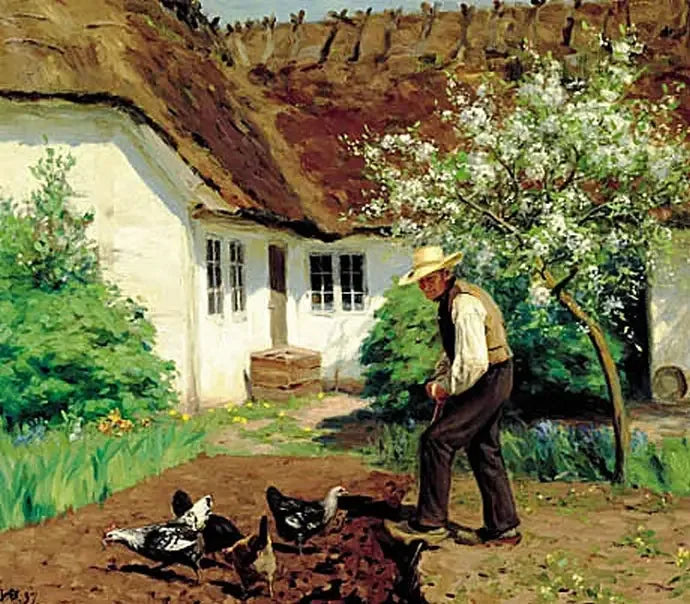 Копать сад весной. - Х. А. Брендекильде