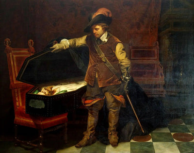 Cromwell devant le cercueil de Charles Ier - Paul Delaroche - Alpha Reproduction