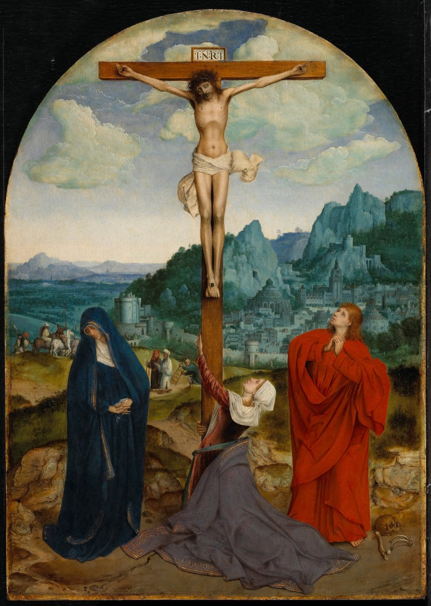 Crucifixion avec la Vierge et saint Jean - Quentin Metsys - Alpha Reproduction