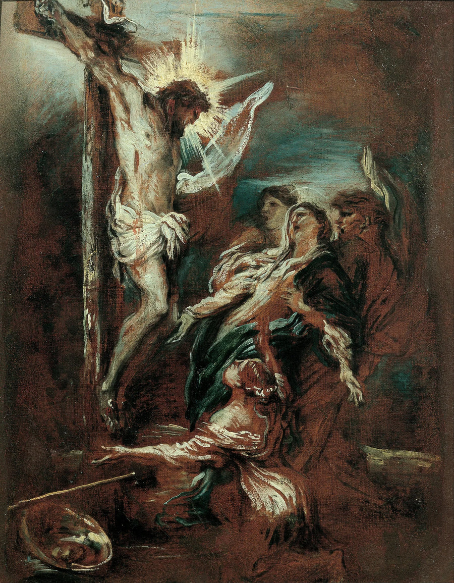 Crucifixion - Giovanni Benedetto Castiglione image 1 copie peinte à la main à l’huile