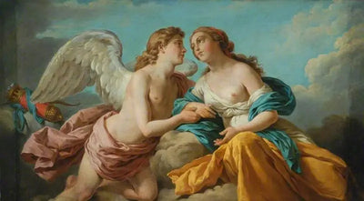 Cupidon et Psyché allégorie des cinq sens - Louis Jean François Lagrenée - Alpha Reproduction