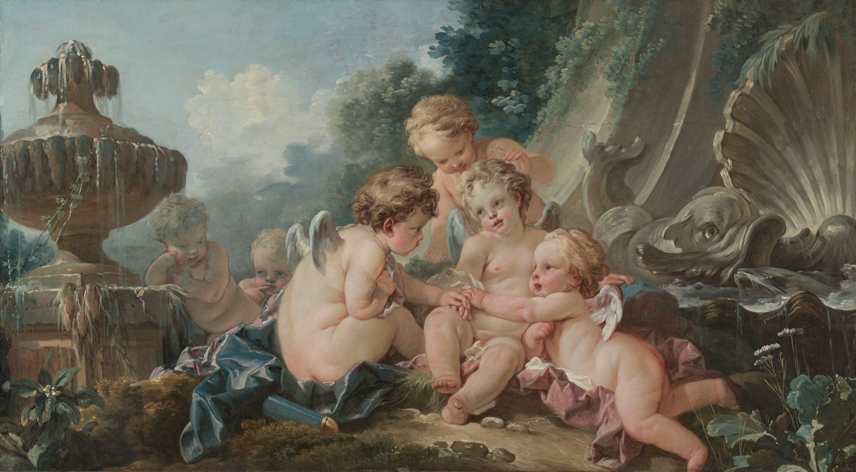 Cupidons en conspiration - François Boucher - Alpha Reproduction