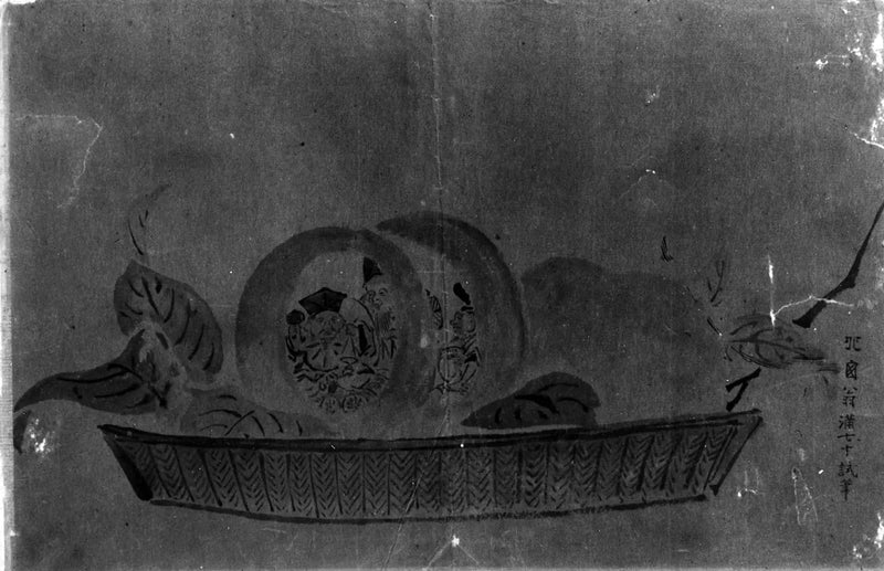 Дайкоку, Джуро и Эбису (Боги удачи) - Хокусай