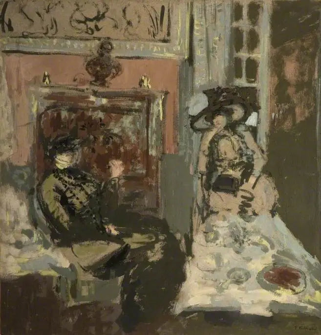 Dames en visite à l’heure du thé Les Pavillons - Édouard Vuillard - Alpha Reproduction