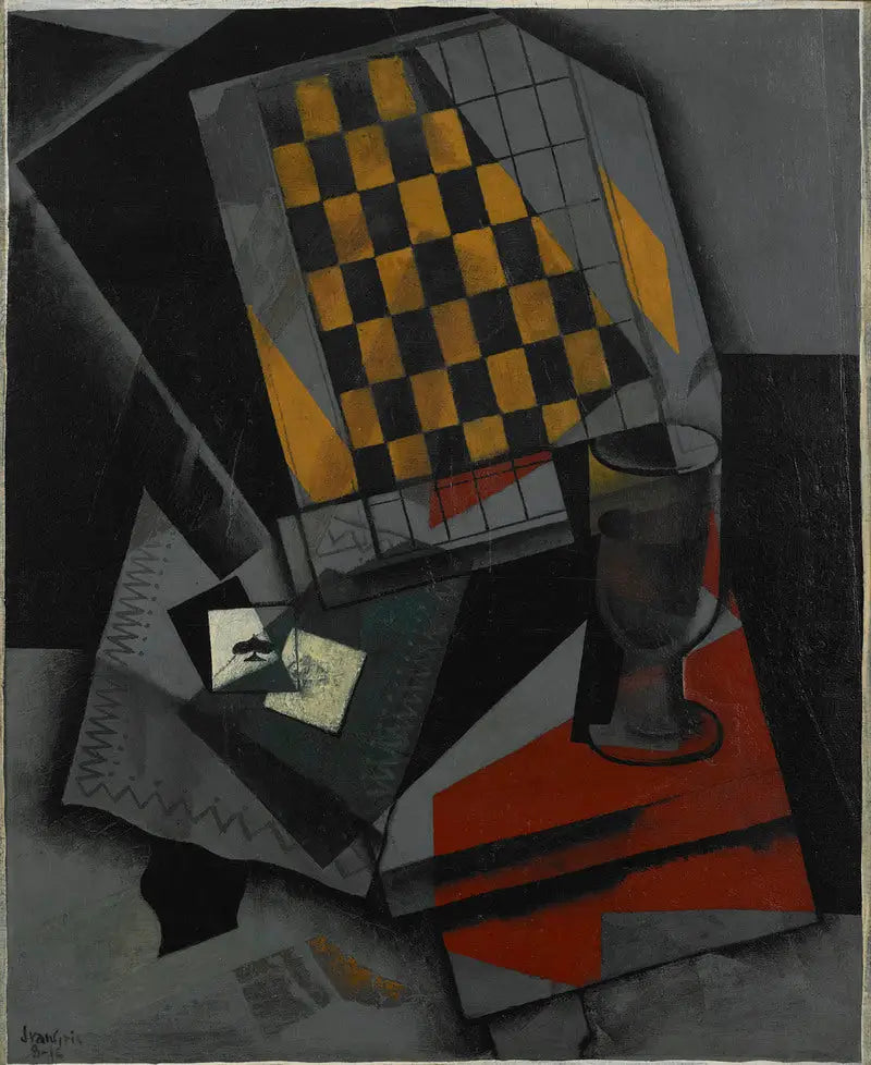 Damier et cartes à jouer - Juan Gris - Alpha Reproduction