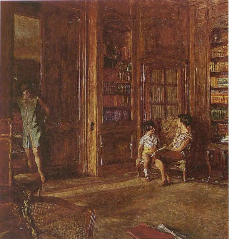 Dans la bibliothèque - Édouard Vuillard - Alpha Reproduction