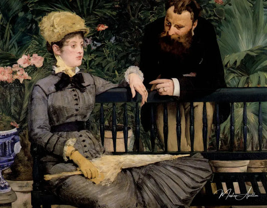 Dans la serre - Edouard Manet - Reproductions de tableaux et peintures haut de gamme