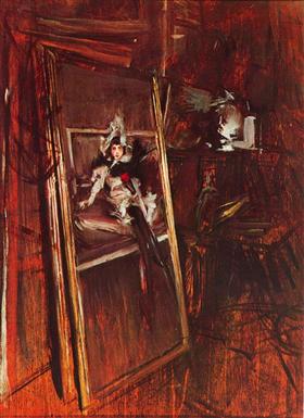 Dans l’atelier du peintre avec la demoiselle Errazuriz - Giovanni Boldini - Alpha Reproduction