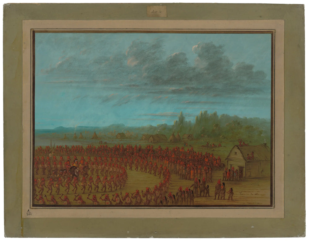 Danse de guerre des Saukies - George Catlin - Alpha Reproduction