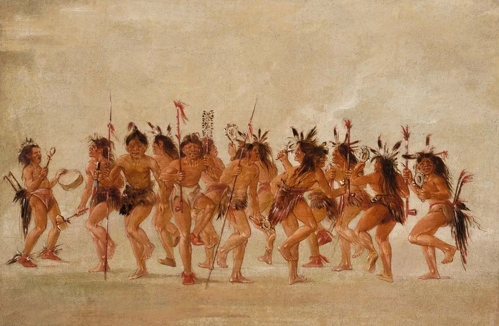 Danse du mendiant embouchure de la rivière Teton - George Catlin - Alpha Reproduction