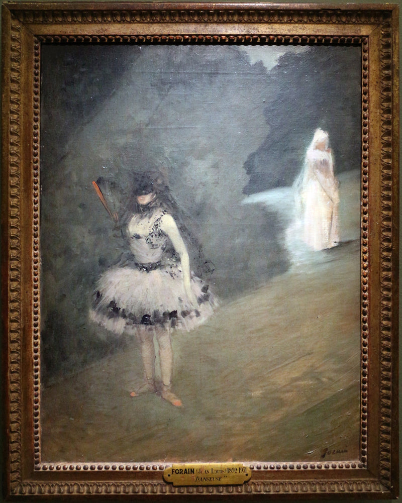 Танцовщица, стоящая за гардеробом для сценических костюмов - Жан-Луи Форэн