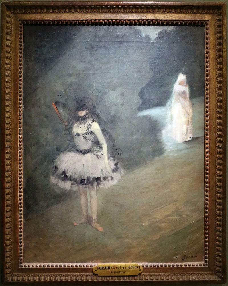 Танцовщица, стоящая за гардеробом для сценических костюмов - Жан-Луи Форэн