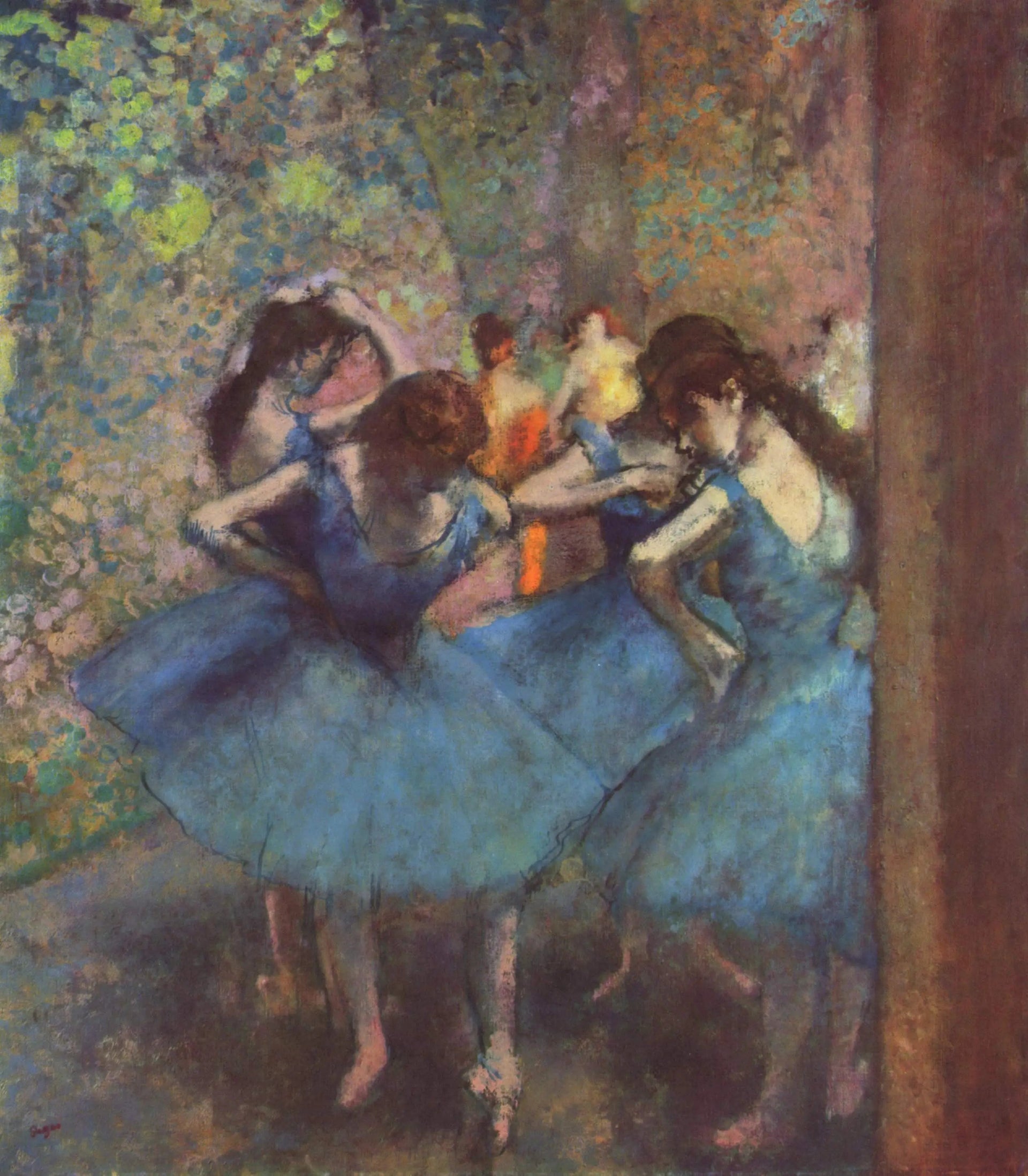 Danseuses bleues - Edgar Degas image 1 copie peinte à la main à l’huile