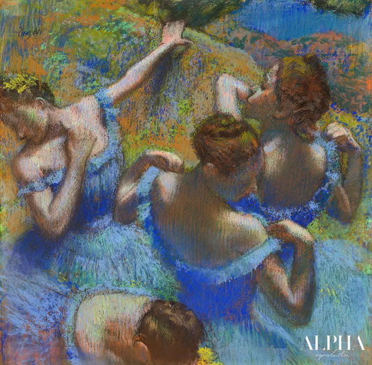 Danseuses en bleu - Edgar Degas - Reproductions de tableaux et peintures haut de gamme