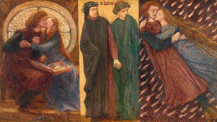 Paolo et Francesca da Rimini - Dante Gabriel Rossetti