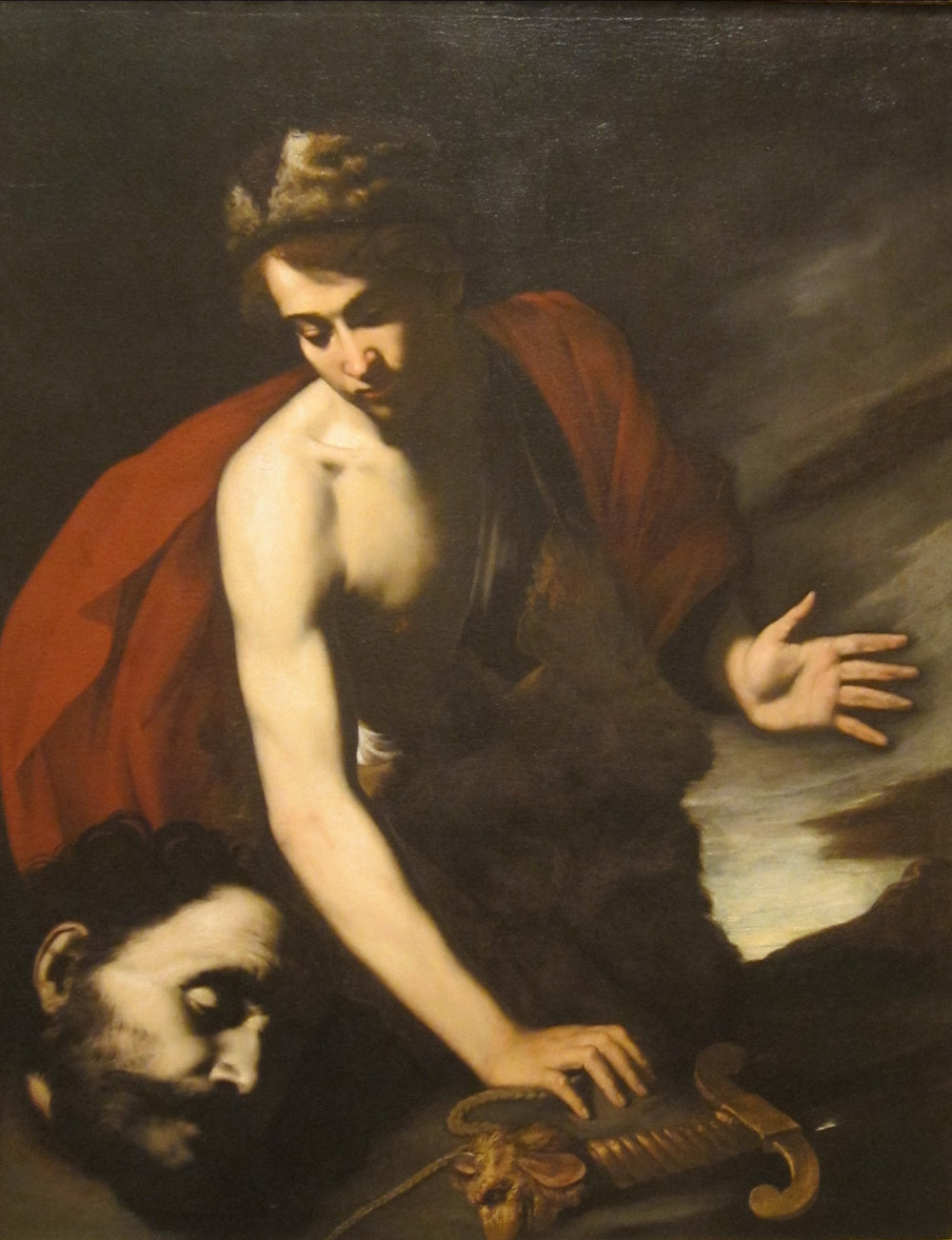 David avec la tête de Goliath - Jusepe de Ribera image 1 reproduction de peinture à l’huile