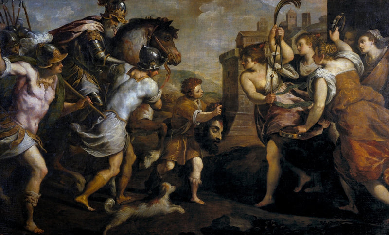 David avec la tête de Goliath - Palma le Jeune