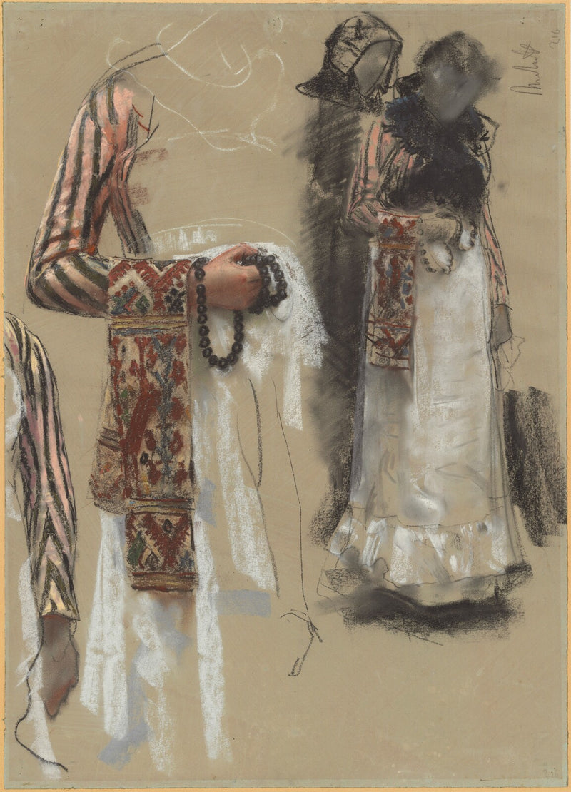 Southern Italian Woman Dressed for Church - Francesco Paolo Michetti