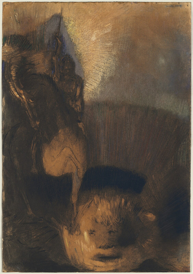 Saint George and the Dragon - Odilon Redon