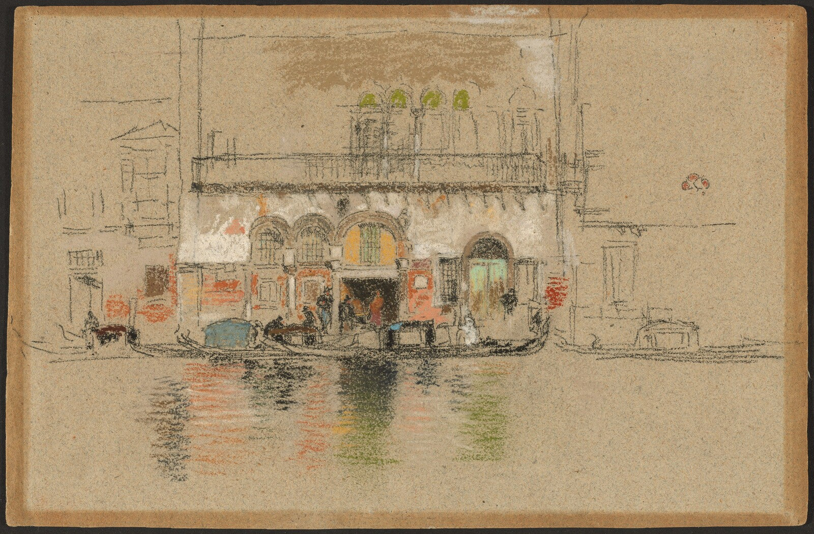 The Palace; white and pink, James McNeill Whistler, 1879/1880 — pastel, National Gallery of Art