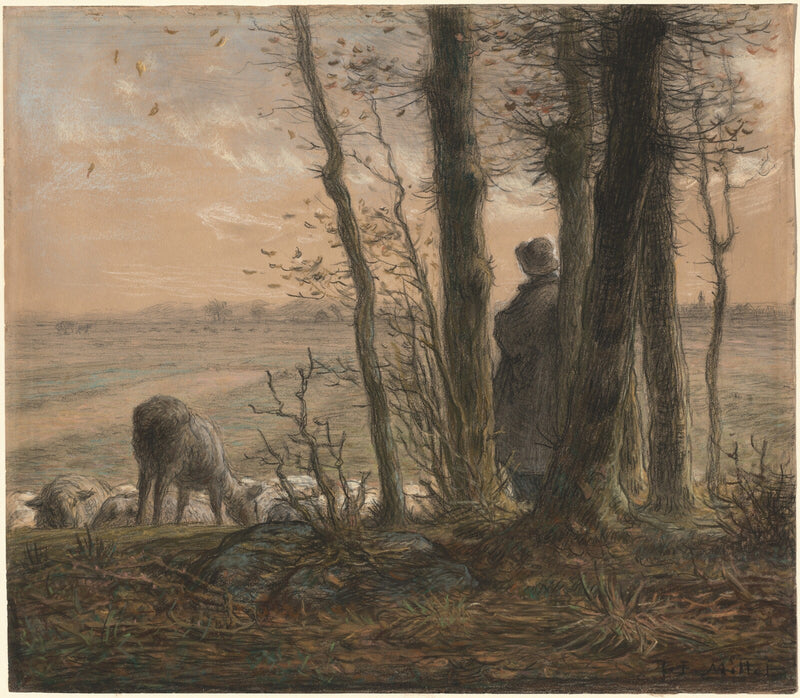 Falling Leaves - Jean-François Millet
